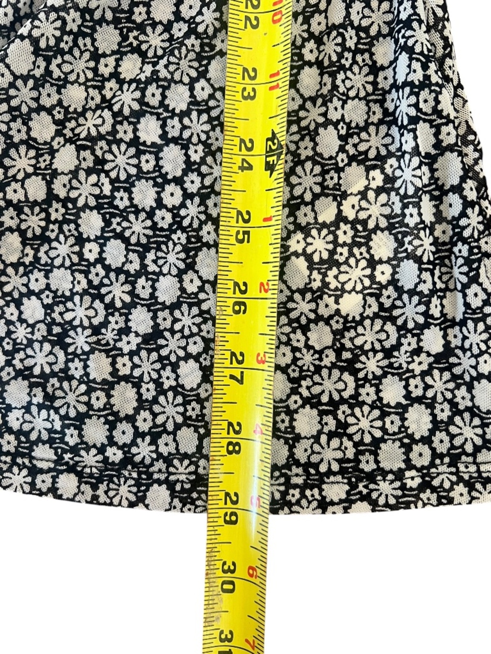 Free People Lucky Mesh Shirtee in Black and White (XL) - Picture 5 of 6